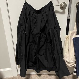 Ledin plain Bowknot High Waist A-Line Skirt